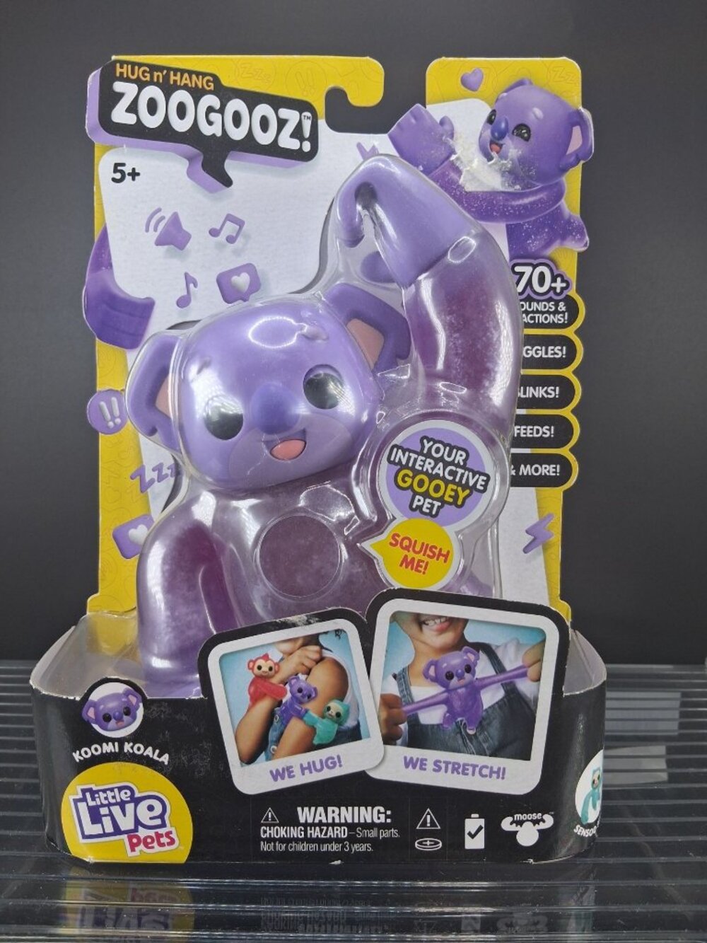 Hug N’ Hang Zoogooz Koomi Koala Interactive Gooey Toy